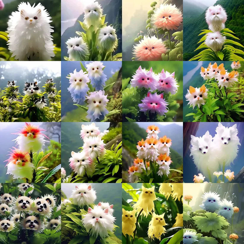 🐱Magical plants! 🌈Cat's eye dazzling seeds + Free Organic Pot mix