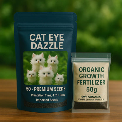 🐱Magical plants! 🌈Cat's eye dazzling seeds + Free Organic Pot mix