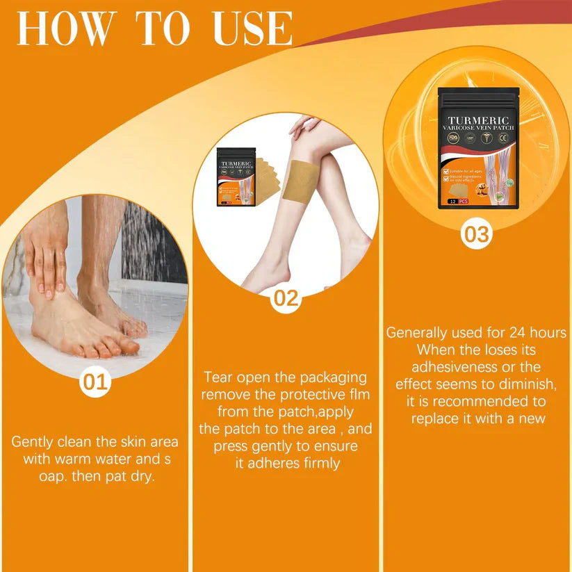 VeinEase™ -Turmeric Varicose Vein Patches