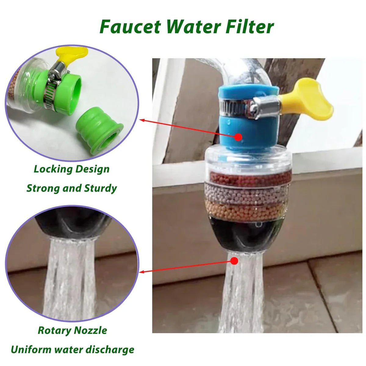 Carbon-Clean™ - Activated Charcoal Water Faucet Filter 💧✨ (Buy 1 Get 1 Free🔥🔥)